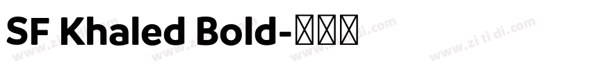 SF Khaled Bold字体转换